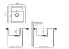 Кухонная мойка Tolero Twist 943902 TTS-500 Уголь, 50x50 фото 3