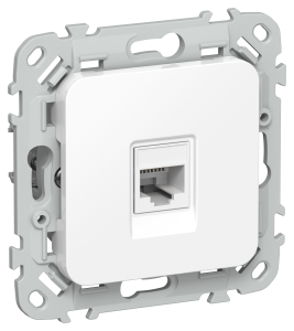 Розетка компьютерная RJ45 IEK Flite FI-K12-1-K01 белый