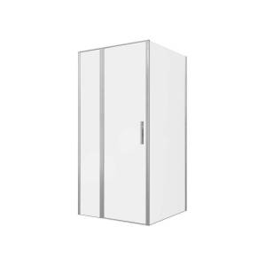 Душевой уголок Allen Brau Priority 3.31029.BA + 3.31047.BA профиль брашированное серебро, 1000x1000