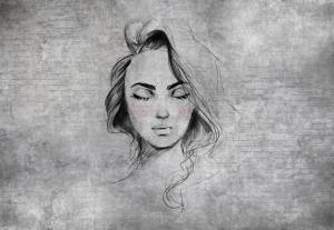 3D Фотообои Artegrafico «Портрет на кирпичной стене» PD-018 канвас