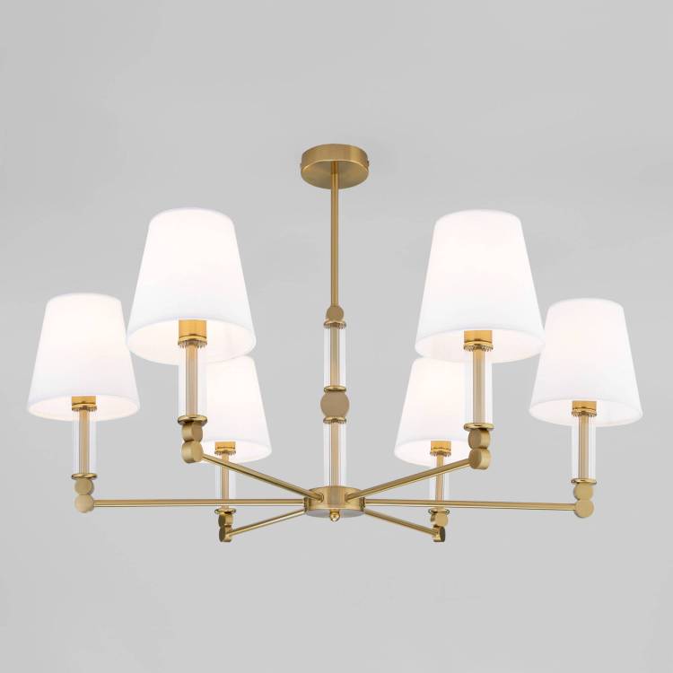 Потолочный светильник Eurosvet Conso 60145/6 латунь Smart