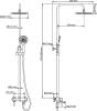 Душевая стойка Wasserkraft A14201 никель фото 17