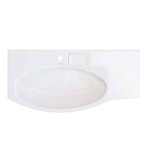 Мебельная раковина Kerama Marazzi Riva 100 L белая глянцевая