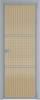 Межкомнатная дверь Profil Doors 3 AX цвет профиля Серебро, стекло безопасное 6 мм мору золото 700x2000