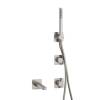 Душевой комплект Wasserkraft Tauber A6451.296.298.275.100.276 встраиваемый, с лейкой и изливом, никель фото 5