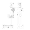 Душевой гарнитур Rose R109 хром фото 2