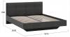 Кровать двуспальная Трия Элис TRI_263483 Графит фото 3