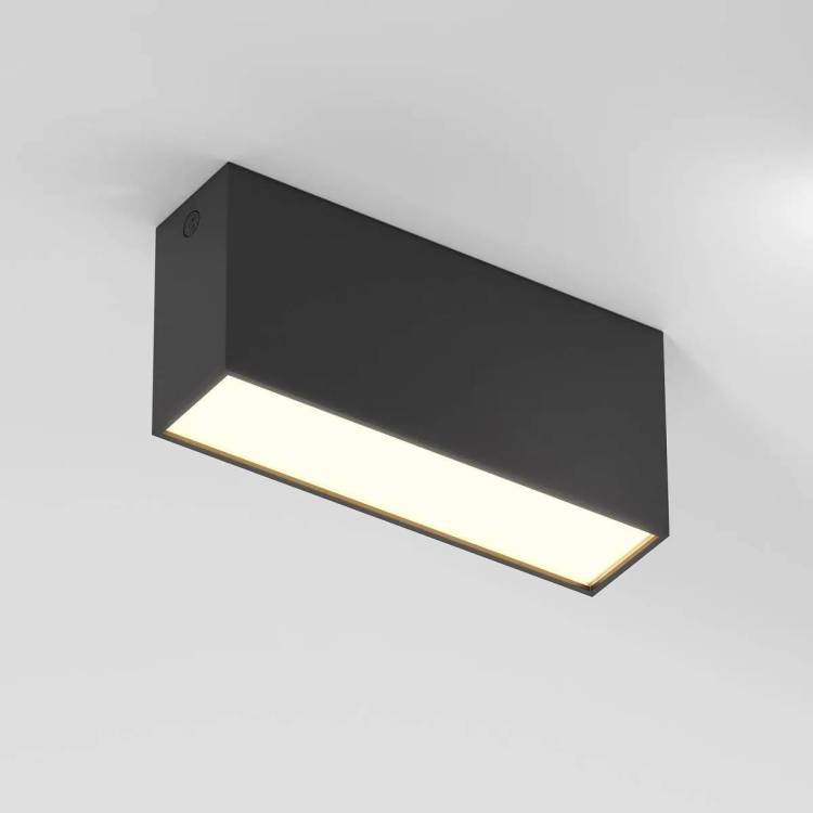Потолочный светодиодный светильник Elektrostandard Block 25109/LED 10W 3000K черный