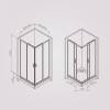 Душевой уголок Am.Pm Gem W90G-403-9090BT профиль черный матовый, стекло прозрачное, 90x90 фото 8
