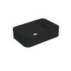 Раковина накладная AXA Cosa 8621007 прямоугольная 600х450х160мм, Black Matt