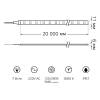 Светодиодная лента Gauss 7W/m 120LED/m 2835SMD теплый белый 20M 311000122 фото 2