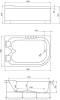 Акриловая ванна Royal Bath Norway RB331100K-L 180x120, левая, с каркасом фото 3