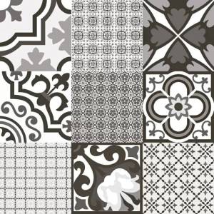 Декор El Molino Logos Negro Satin 58x58