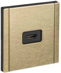 Розетка HDMI IEK Forte&Piano FP-H10-M-K37 шампань