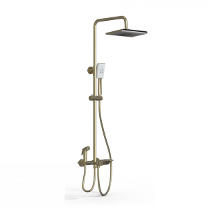 Душевая стойка Wonzon & Woghand WW-B3310-BG с термостатом, золото