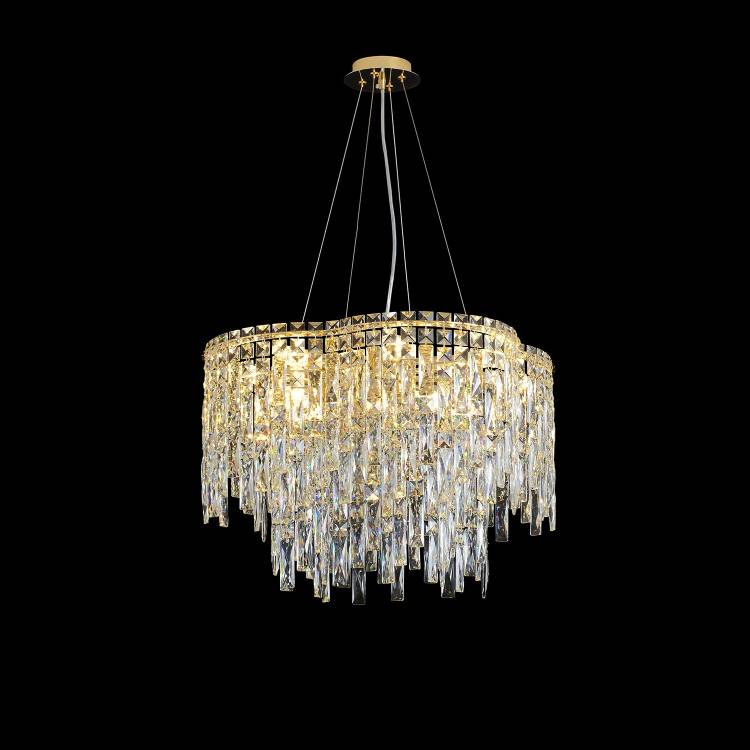 Люстра подвесная хрустальная Crystal Lux ABRIL SP12 GOLD