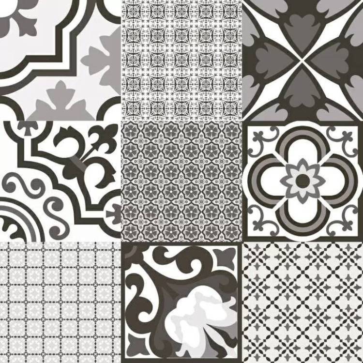 Декор El Molino Logos Negro Satin 58x58