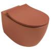 Унитаз подвесной Isvea Sentimenti Neo 10AR02010SV-2U + 40D80548I-S безободковый, с крышкой-сиденьем микролифт, терракотовый матовый