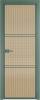 Межкомнатная дверь Profil Doors 3 AX цвет профиля Зеленый воск, стекло безопасное 6 мм мору золото 800x2000