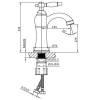 Смеситель для раковины AltroBagno Opera 0118 OrGi фото 2