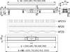 Душевой лоток AlcaPlast AG100401550 (APZ10-550M) с решеткой и опорами фото 2