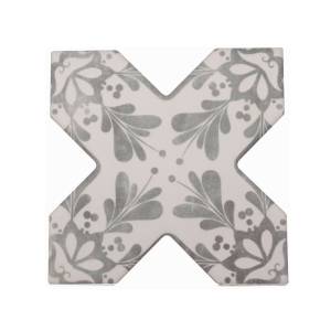 Керамогранит Cevica Becolors Cross Dec. Stencil Grey 13.25x13.25