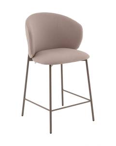 Стул полубарный Stool Group Блейз LV-109-E31-P-7006 бежевый, каркас бежево-серый, велюр