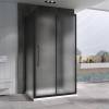 Душевой уголок Abber Schwarzer Diamant AG30120BMH-S100BM-S100BM 100x195x120, профиль Черный фото 2