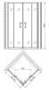 Душевой уголок Gemy Victoria S30152M 80x80 фото 4