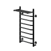 Полотенцесушитель электрический Comfysan Scola 016937 EC-8 80/40 с полкой, черный матовый