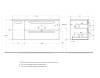 Тумба под раковину Cezares ECO-CER-N-1200-2C-1A-SO-BL-R Bianco Lucido, 120x45.7x50 фото 2