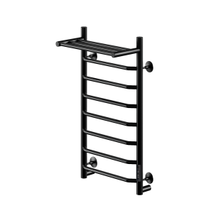 Полотенцесушитель электрический Comfysan Scola 016937 EC-8 80/40 с полкой, черный матовый