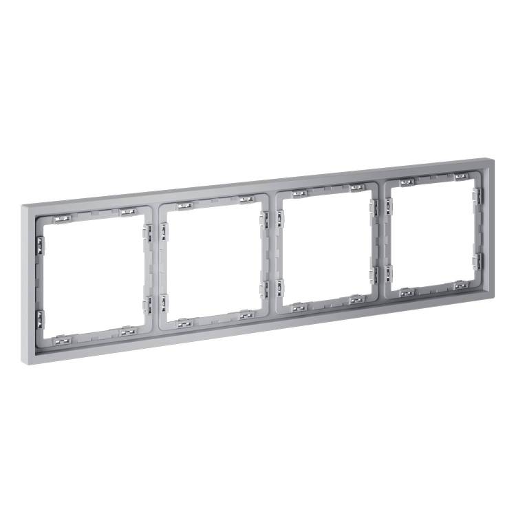 Рамка 4-постовая Voltum S70 VLS100416 серый