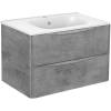 Тумба с раковиной Vincea Paola 80 бетон фото 2