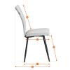 Стул Tetchair Monte Carlo Trend 24792 бежевый, черный, велюр фото 18