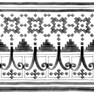 Декор VIVES Vodevil Bellaria-2 Sombra g.198 20x20