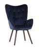 Кресло Stool Group Гранд KAS VELVET BLUE синий, велюр