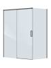Душевой уголок Cezares PLANE-AH-1-160/80-C-GM профиль оружейная сталь, стекло прозрачное, 160x80x195
