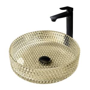 Раковина Abber Glas AK2301GG золото, 39.5x39.5