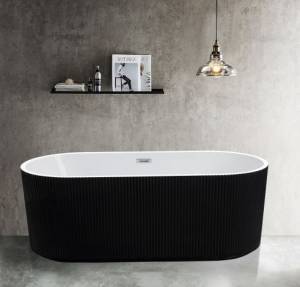 Акриловая ванна Esbano Tortuga ESVATORTB черная 170x80x59