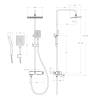 Душевая стойка BelBagno Ardente ARDENTE-VSCM-CRM хром фото 7
