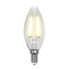 Лампа светодиодная филаментная Uniel Air C LED-C35-6W/WW/E14/CL GLA01TR