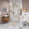 Душевое ограждение Niagara Nova NG-6407-08 GOLD (100x100x190) фото 2