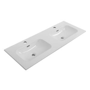 Раковина Cezares Eco CZR-8073-120-2 белый глянцевый, 121x46x15.5