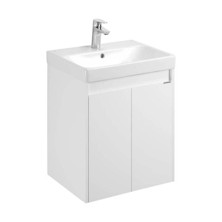 Тумба-умывальник Aquaton Сканди Doors 45 Белый 1A278701SD010 с раковиной Адриана 45 1WH501630