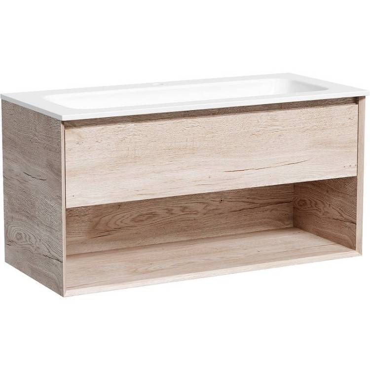 Тумба под раковину Sancos Marmi 1.0 MR1.0100EG подвесная, дуб галифакс натуральный