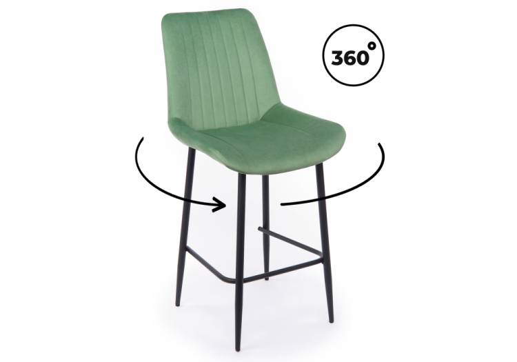 Полубарный стул Notta Седа 360 632613 Фисташковый (zd 651) / черный np