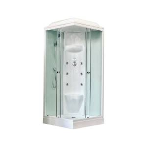 Душевая кабина Royal Bath RB 80HP7-WT с низким поддоном, с сиденьем