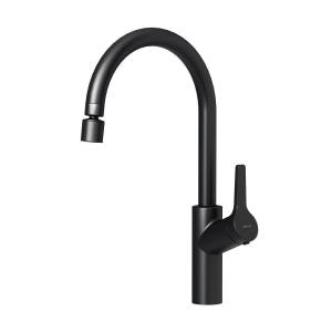 Смеситель для кухни Damixa Eclipse 310722300 с двухрежимным регулируемым аэратором, черный