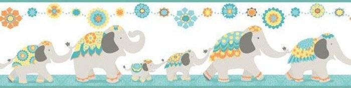 Бордюр бумажный York Waverly Kids WK6898BD